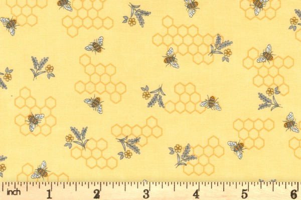 Moda Honey & Lavender by Deb Strain 56087 12 bees on honey