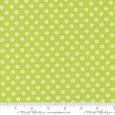 Vintage Soul by Cathe Holden for Moda - 7439 17 - Daisies on Chartreuse Green