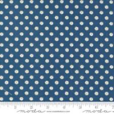 Vintage Soul by Cathe Holden for Moda - 7439 21 - Daisies on Horizon Navy