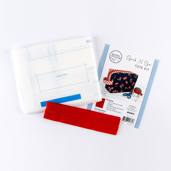 June Tailor Grab 'N Go Tote Kit - Zippity-Do-Done™ Red