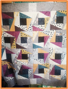 The Hot Flush HRT (half rectangle triangle) Quilt Pattern - Digital Download only