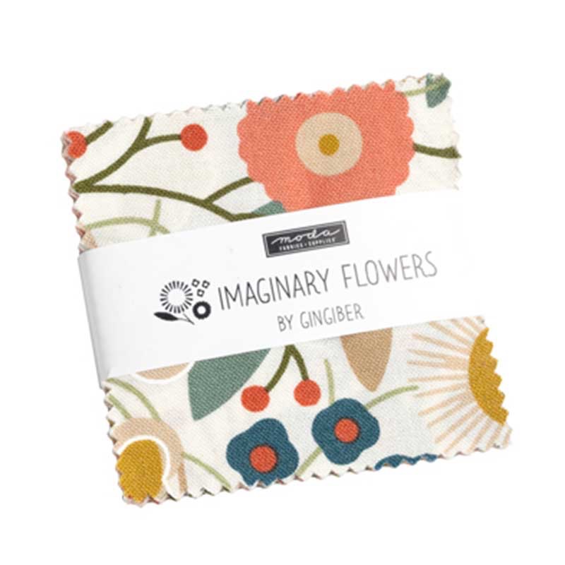 Imaginary Flowers by Gingiber for Moda - Mini Charm Pack