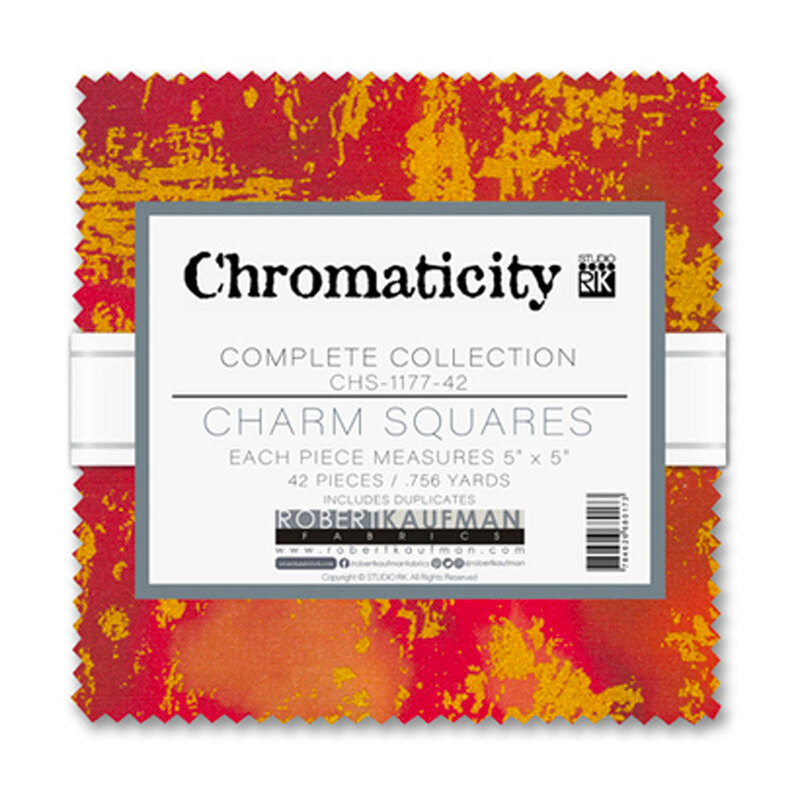 Chromaticity Charm square from Robert Kaufman Fabrics CHS 1177-42