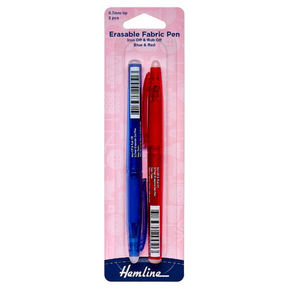 Erasable Fabric Pen - pack of two Iron off Pens