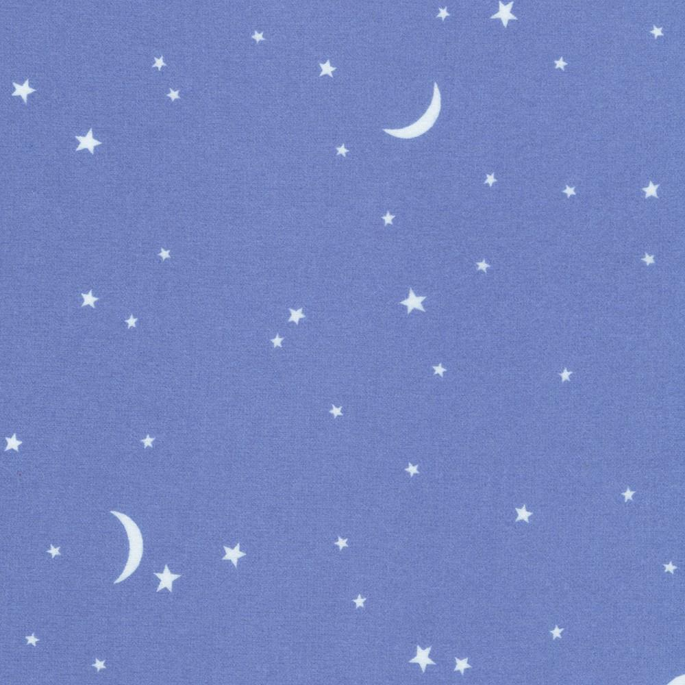 Gentle Night Flannel - Dusky Blue SRKF 22369-4