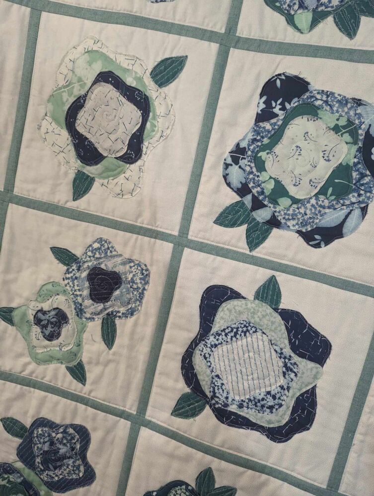 French Roses QAYG pattern - digital download