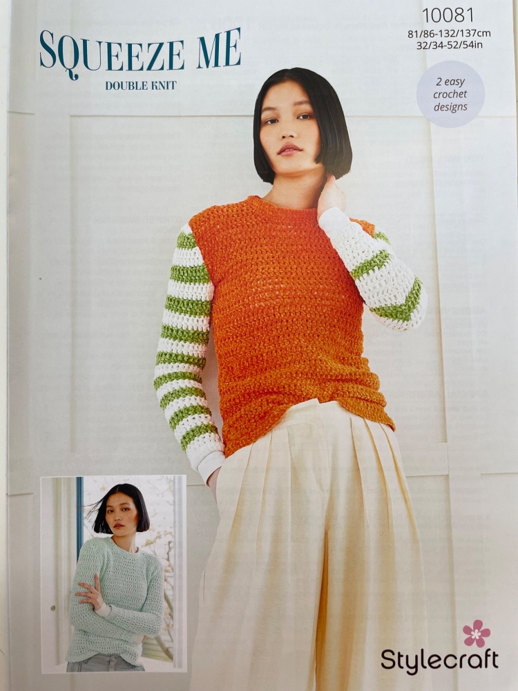 Crochet Pattern - Squeeze Me Double Knit - 2 jumpers 10081
