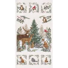 Woodland Winter by Deb Strain for Moda - Snowy White Panel 56099 11