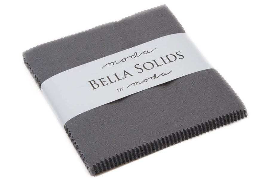 Moda Bella Solids Charm Pack - Graphite  9900PP-202