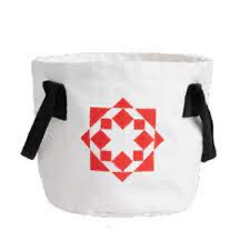 Moda - Maker Beyond Measure - Maker Bucket - White - Red Motif