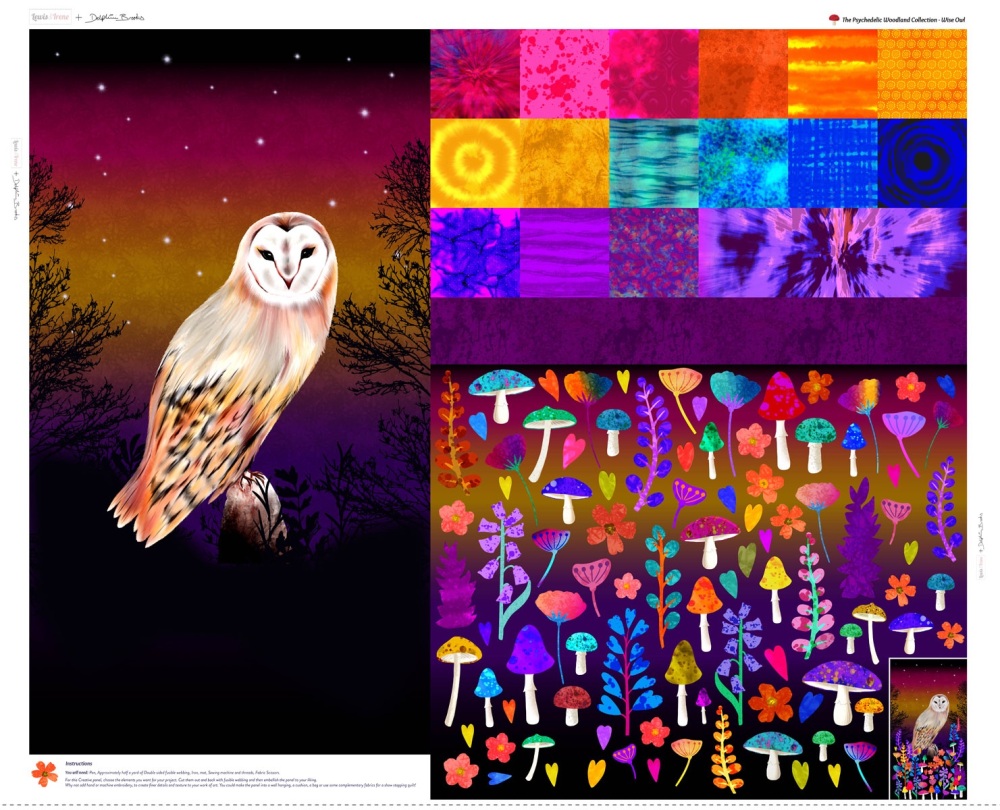 Delphine Brooks - Psychedelic Woodland - Wise Owl DB20