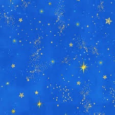 Holy Night by Lynn Horriban for Robert Kaufman - 22462-72 Cobalt