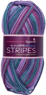 Stylecraft For the Love of Stripes - Chunky - Purple Rain 1965