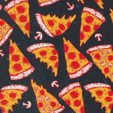 Snack Shack by Crystal Manning for Moda - 11943 22 Pizza on Midnight