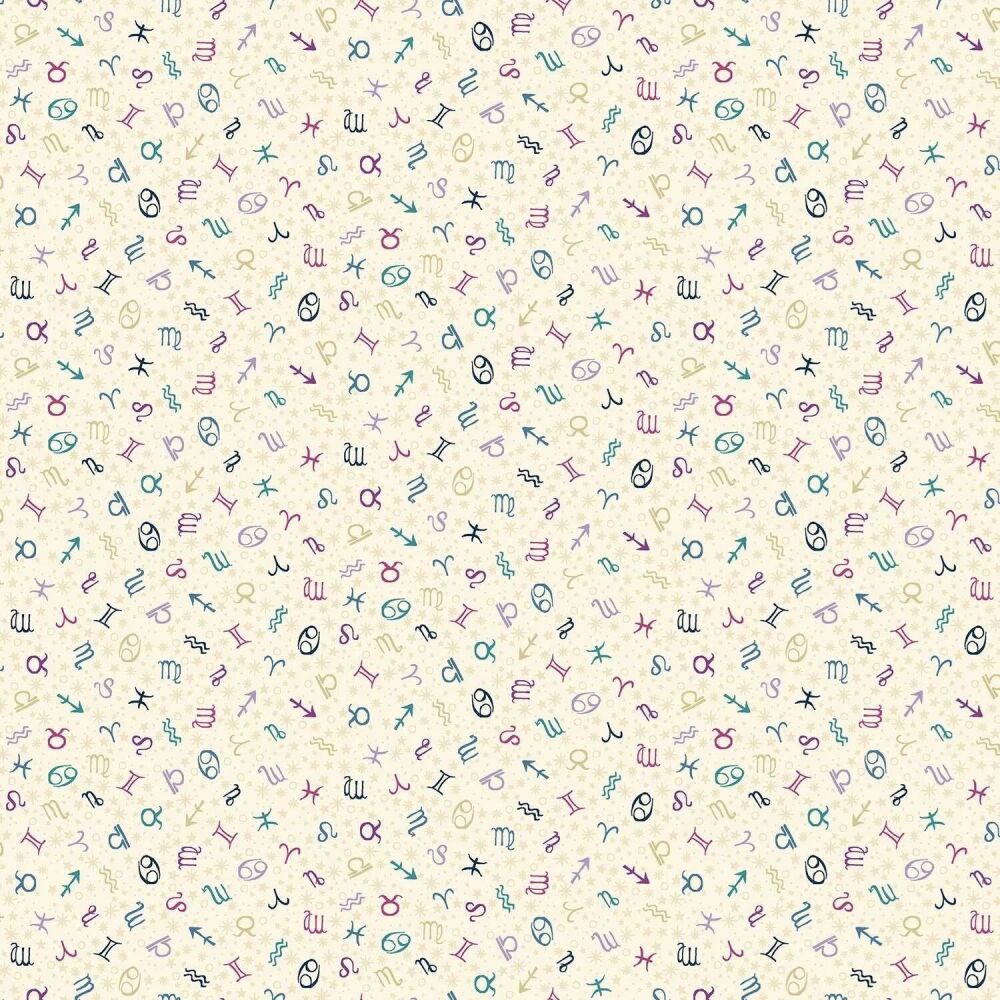 Makower Luna Zodiac Cream 076/Q