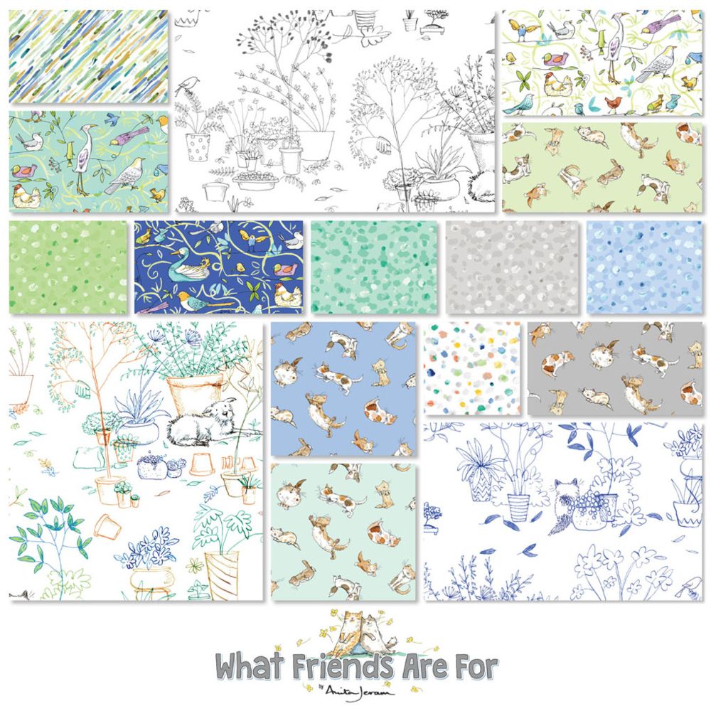 What are Friends For by Anita Jeram for Clothworks