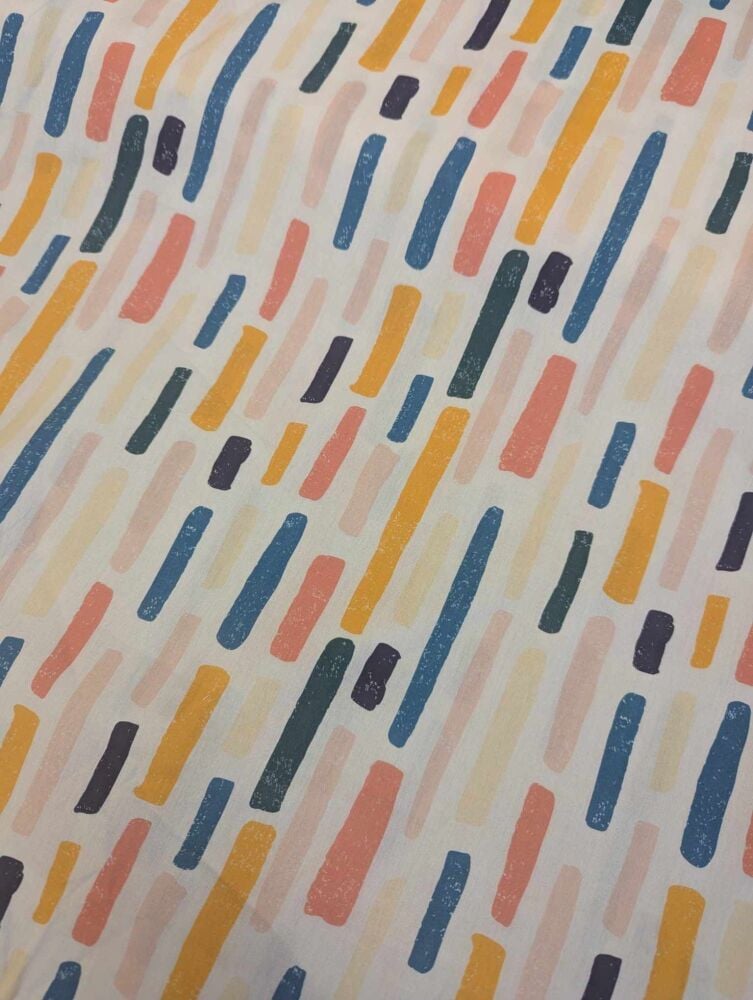 Sew Cool 60" wide  cream abstract stripe