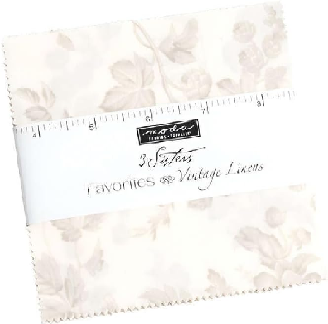 Moda 3 Sisters Favorites Vintage Linens Layer Cake 44360LC