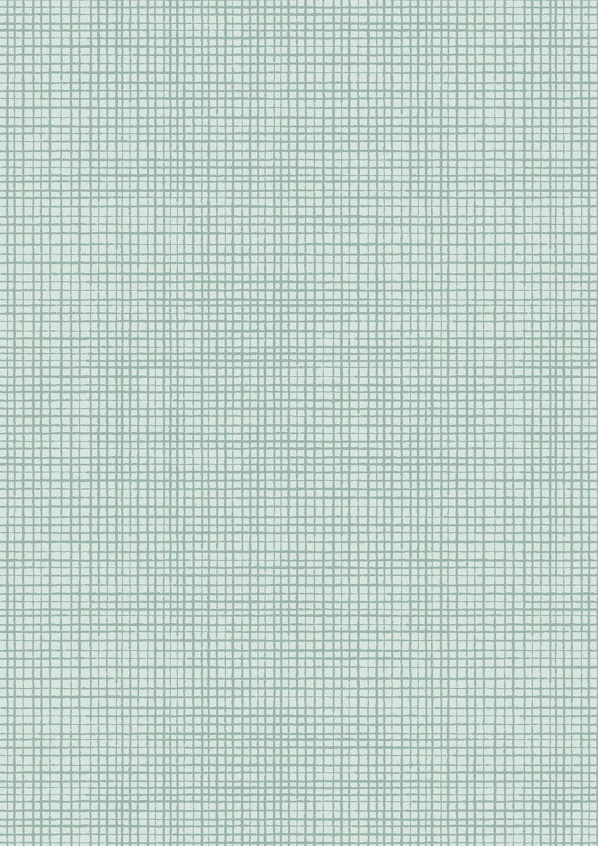 Lewis & Irene Inflorescence Aqua blue grid A857.2