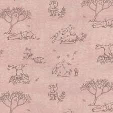 Guess How Much I Love You - 4248-38 Rabbit sketches on Dusky Pink