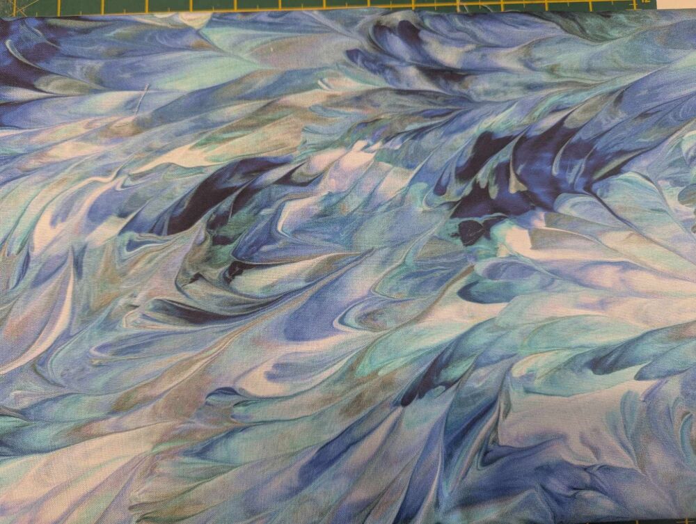 Blue Fluidity 108" wide x 1m was  £22.95 now £15