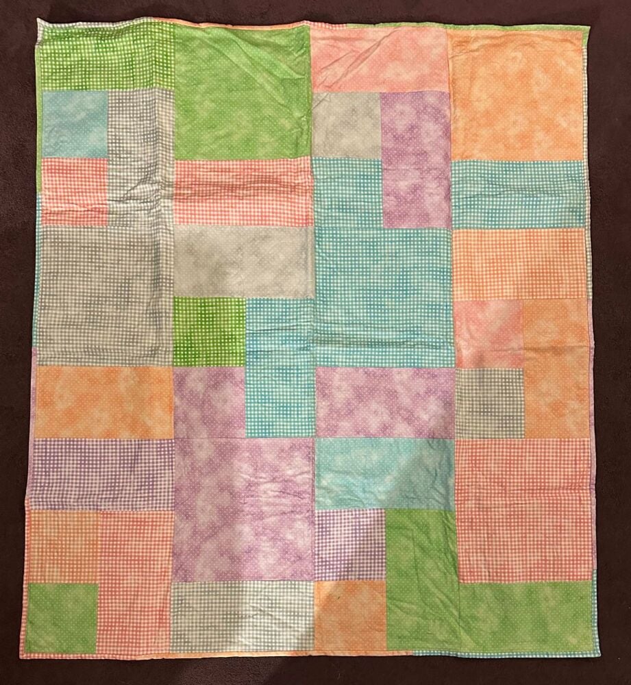 Finished Quilt -pastel pick & mix quilt - 44