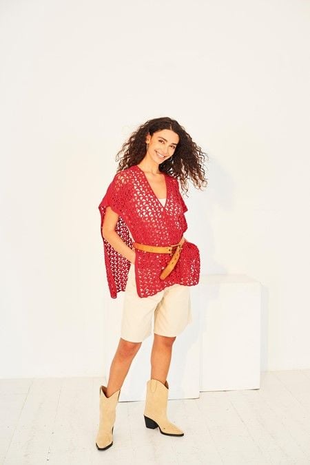 Stylecraft Colour Burst  Pattern 10136 - Crochet skirt & poncho