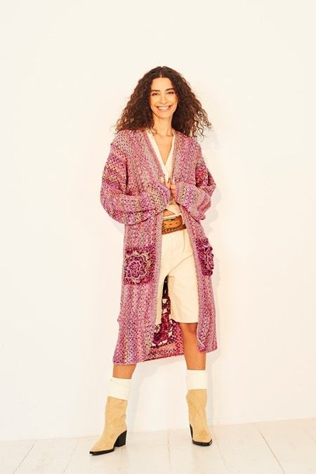 Stylecraft Colour Burst  Pattern 10135 - Crochet longline & waist length cardigan