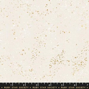 Speckled by Ruby Star Society - RS5027 14M (White) with gold accents