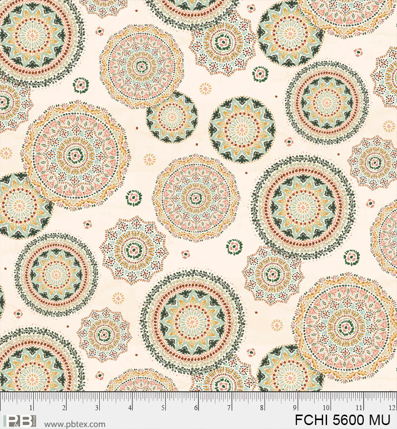 Mandalas Floral Chic by Dina June P&B Textiles