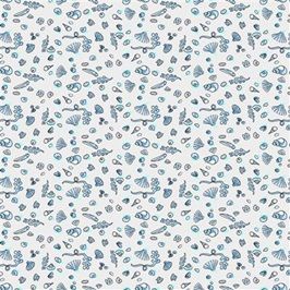 Sandy Toes by Anita Jeram Mini Shells Mist Grey 4049 116