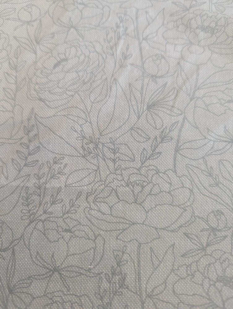 Sage green leafy canvas 58" wide