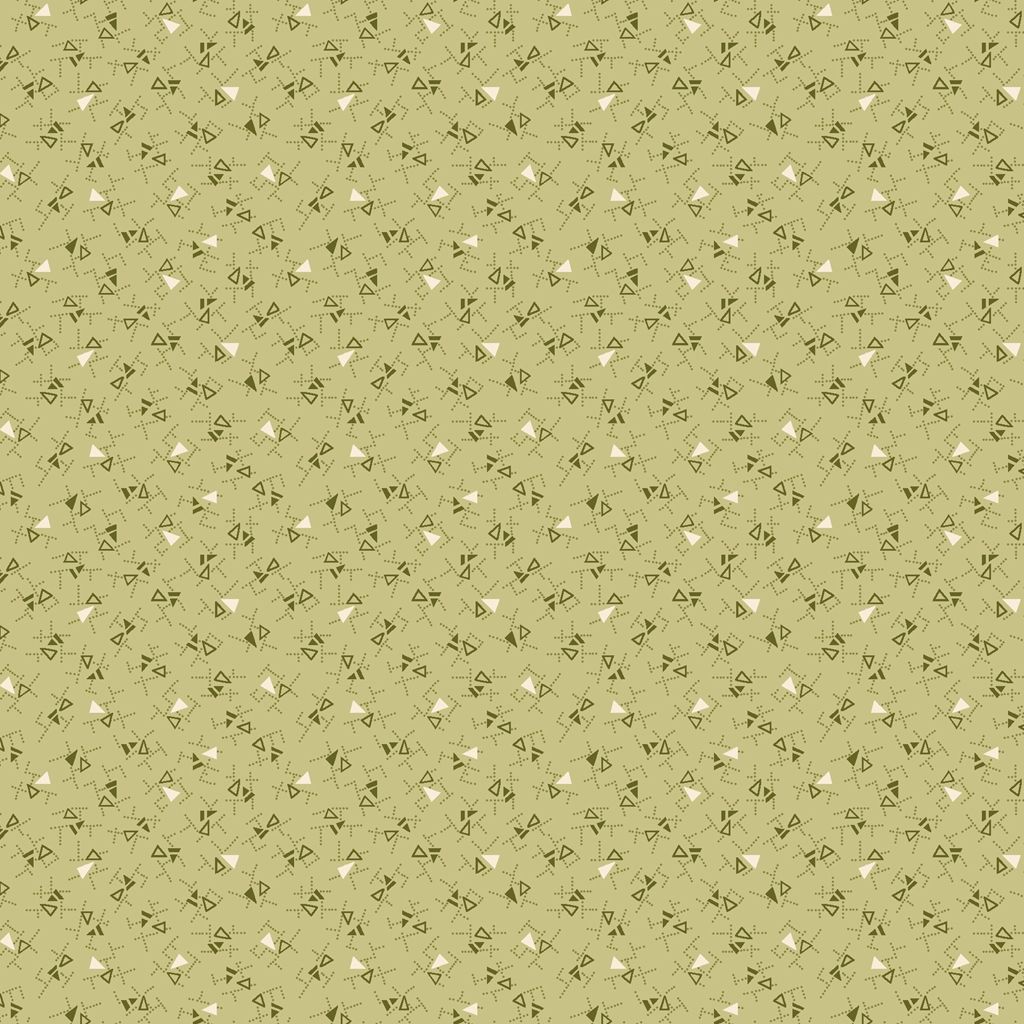 Pansy for your thoughts by Henry Glass HG1700-66 sage green geometric ditsy