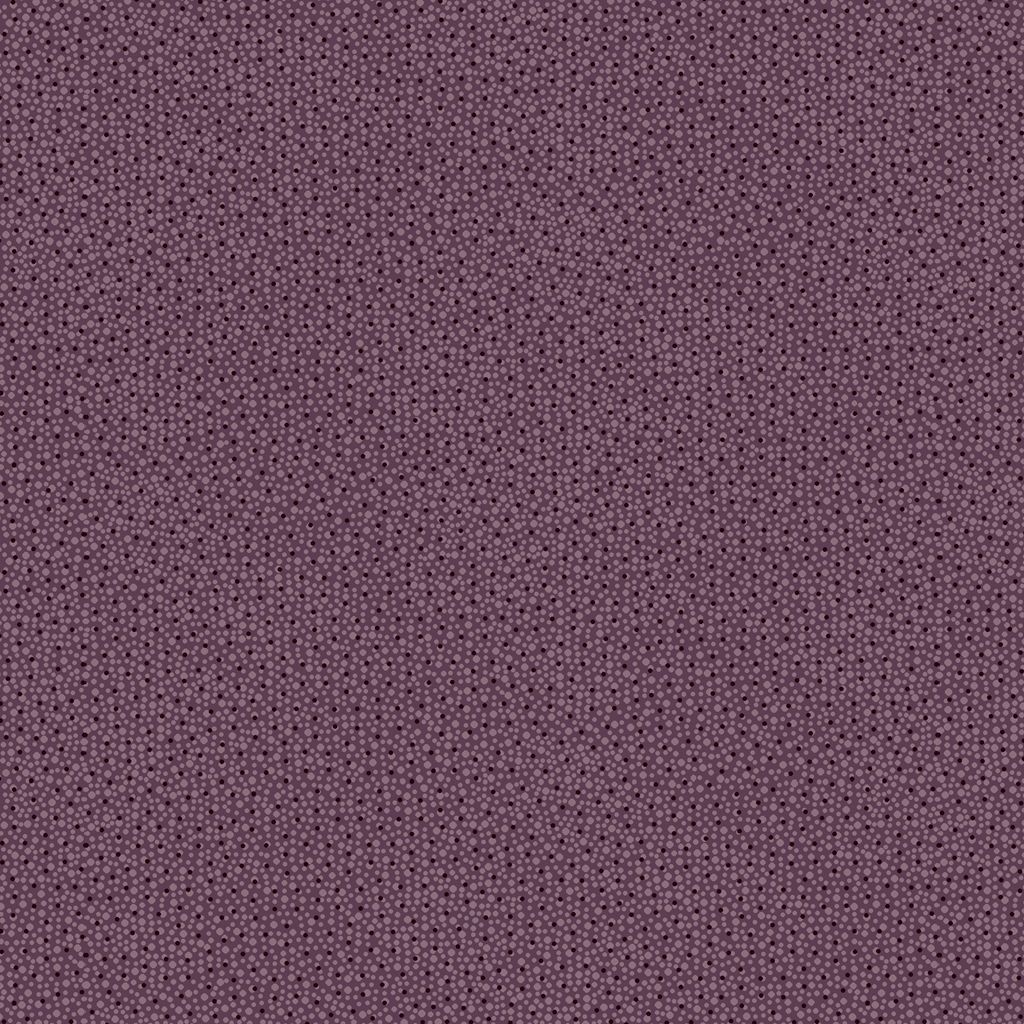 Pansy for your thoughts by Henry Glass HG1702-55 deep purple ditsy dot