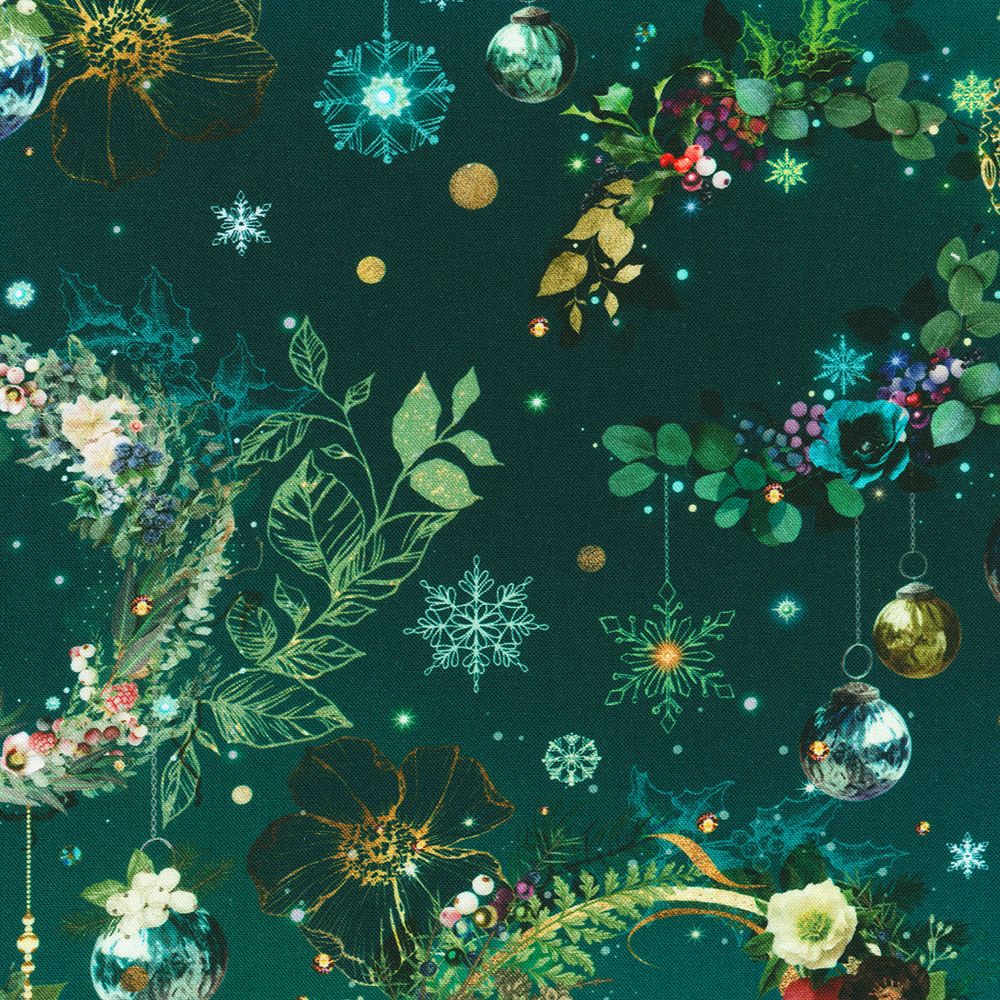 Merriment by Robert Kaufman teal 23013-213