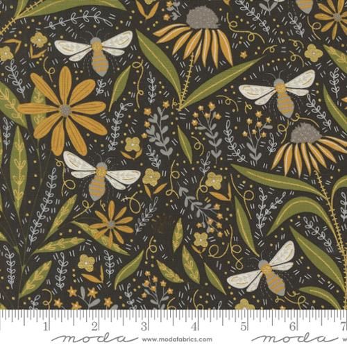 Bee garden by Gingiber for Moda 48410 21M - black