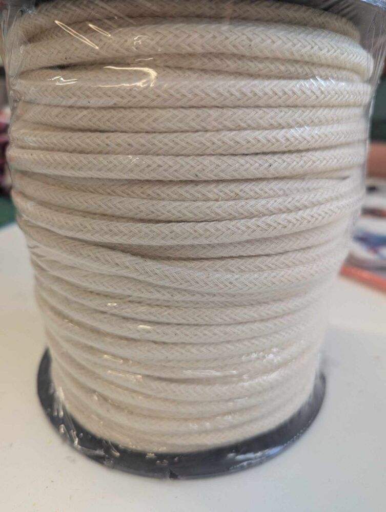 Thick Cotton Cord - Ecru 7mm