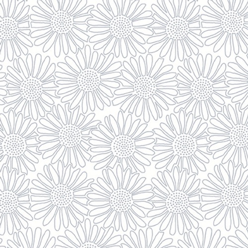 Quilter's Flour by Henry Glass Fabrics - 1688-01W - Stacked Daisies