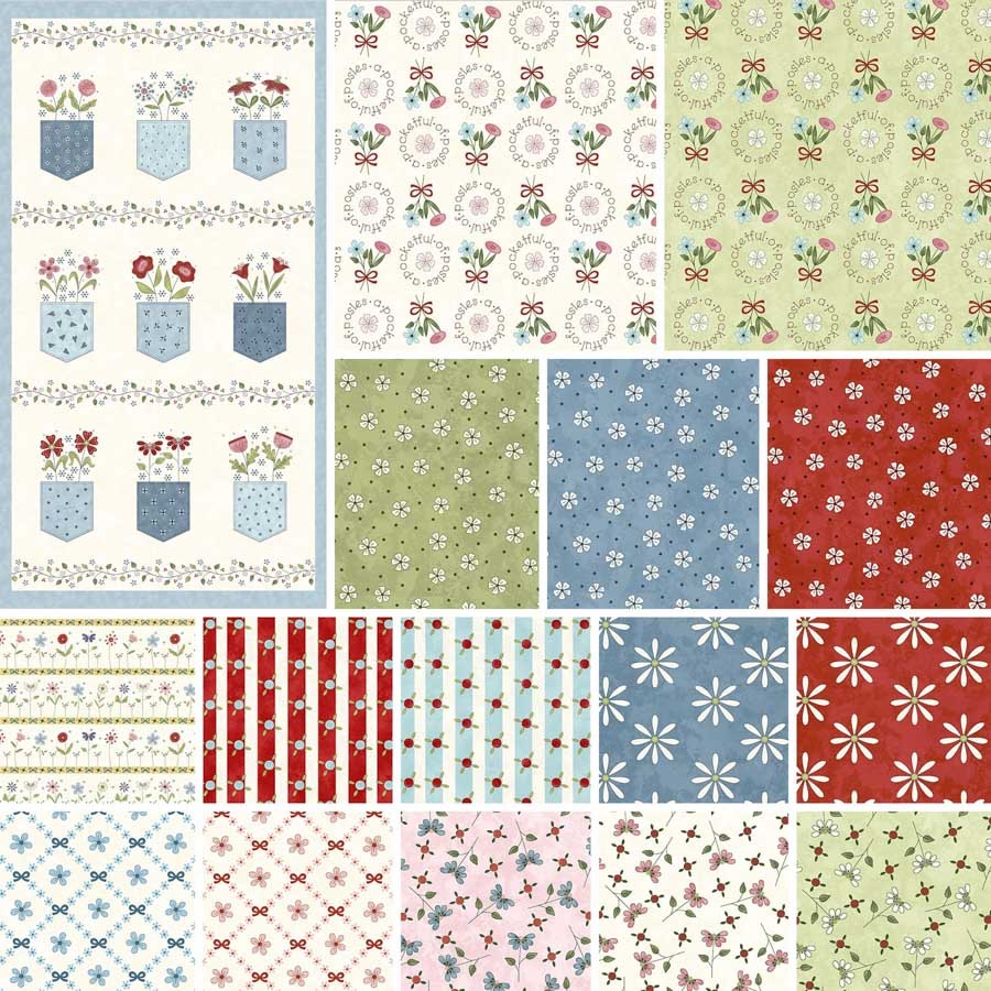 Pocketful of Posies by Henry Glass Fabrics