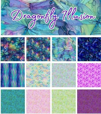 Timeless Treasure Dragonfly Illusions