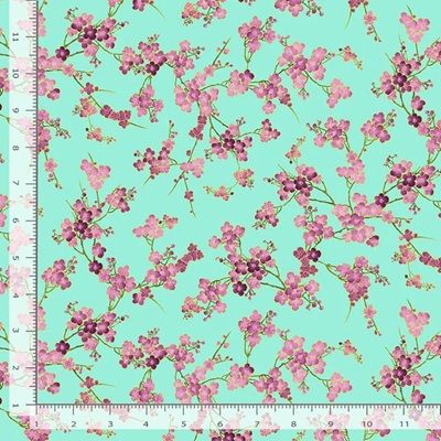 Timeless Treasures Shizuka CM3165 Aqua