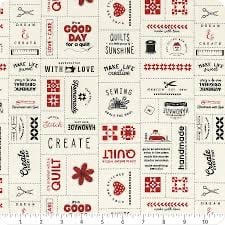 Threads by Sweetwater for Moda - Porcelain - Multi 55680 11. Word Motifs
