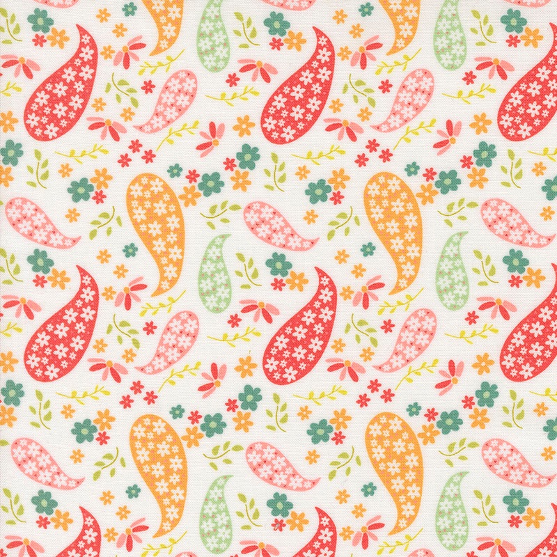 Raspberry Summer by Sherri & Chelsi for Moda - Cloud - 37691 11