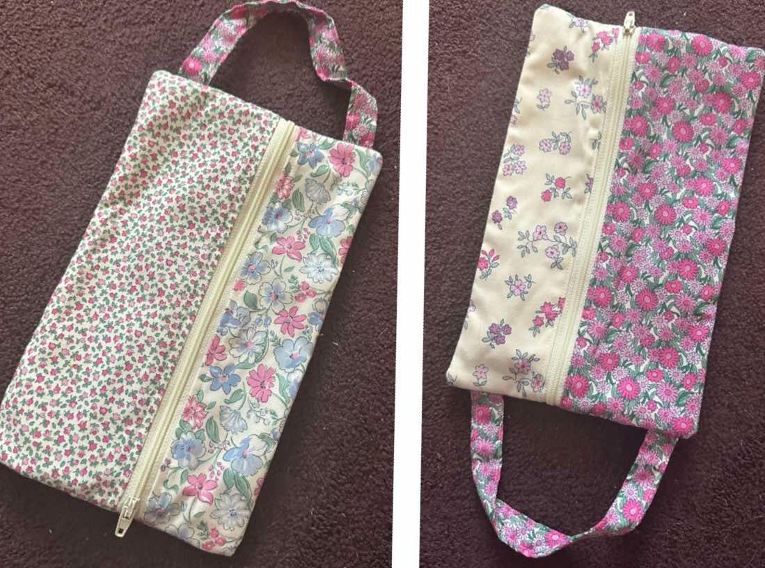 Double zipped pouch 8x4"