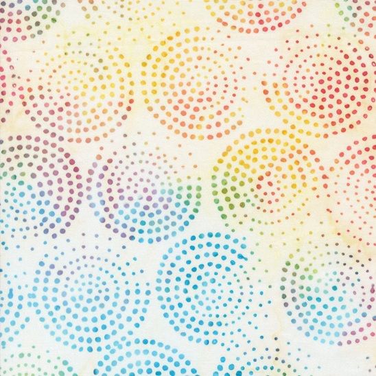 Echo Batiks by Moda rainbow cream swirl 4369 11