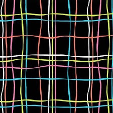 Yesteryear Multi by MK Surface for Michael Miller Fabrics - Wobbly Plaid 12175