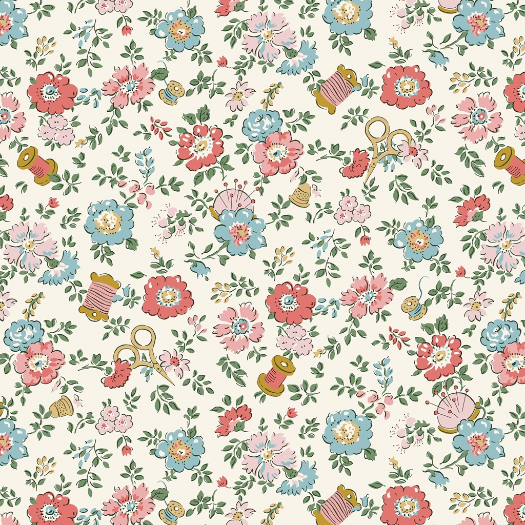 Haberdashery Floral 443A Tudor Celebration by Liberty