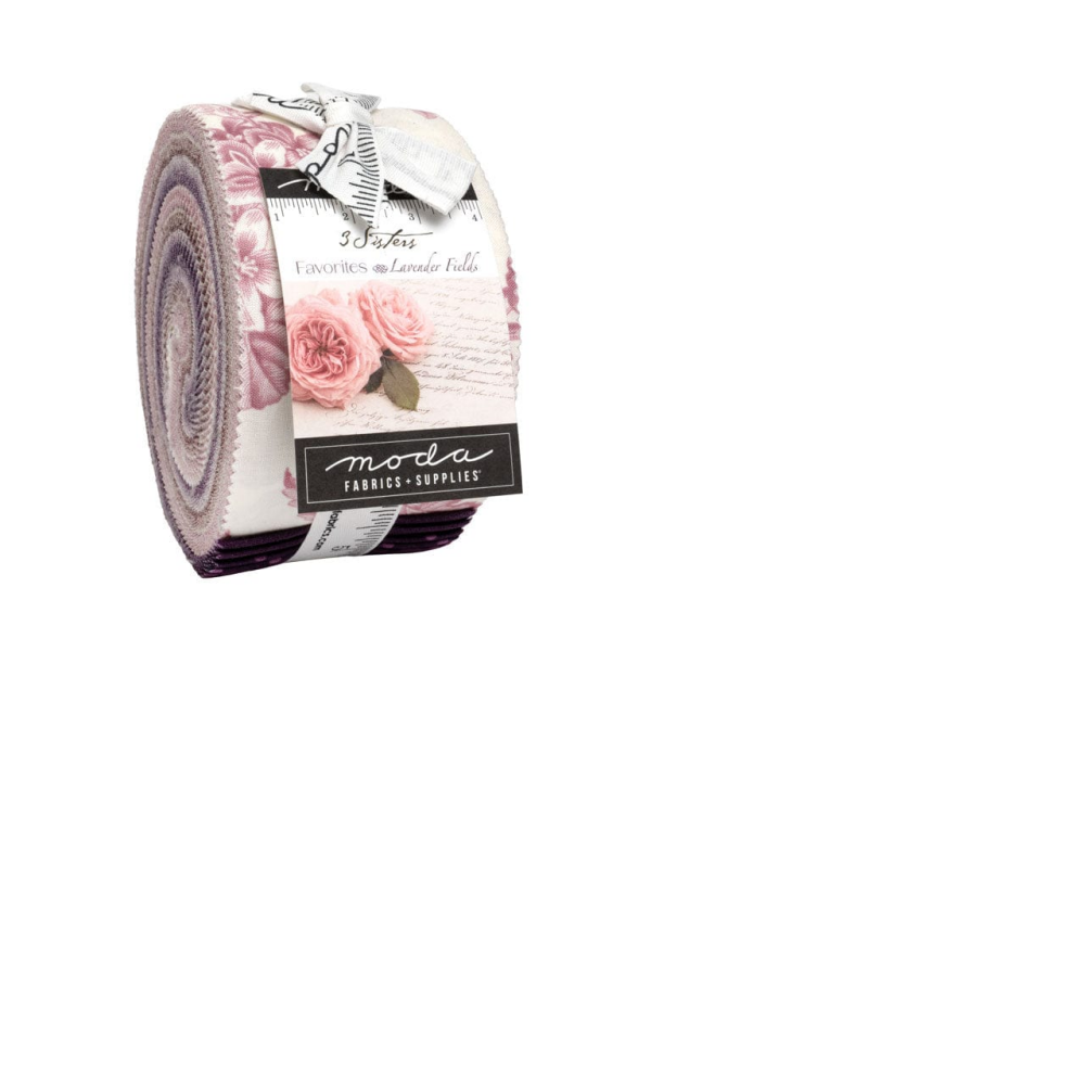 3 Sisters Favourites Vintage Linens Lavender Fields Jelly Roll 44361JR