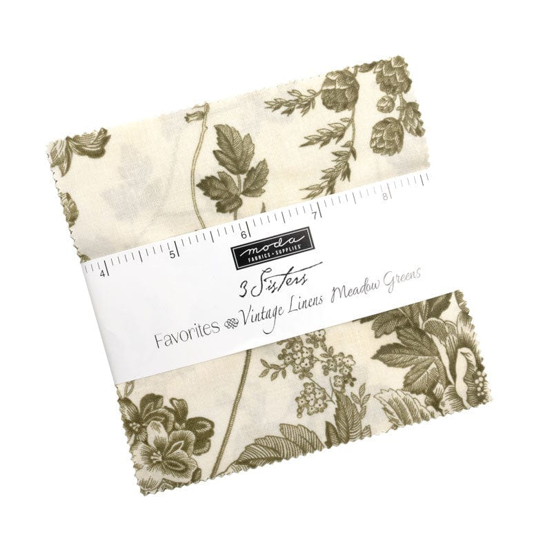 3 Sisters Favorites Vintage Linens Meadow Greens by Moda PP44362