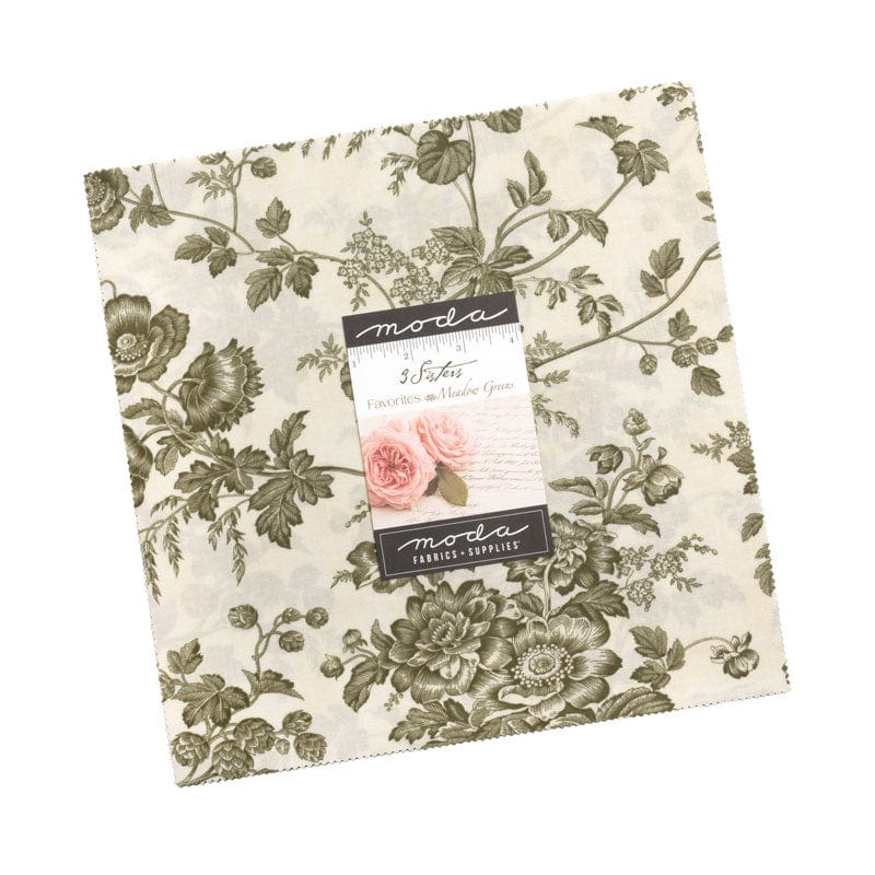 3 Sisters Favorites Vintage Linens Meadow Greens by Moda LC44362